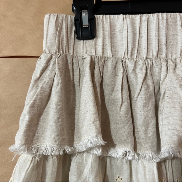 Jaded Gypsy | Layers Of Love Skirt Tiered Ruffle Lace Maxi Skirt Boho One Size - Picture 5 of 12